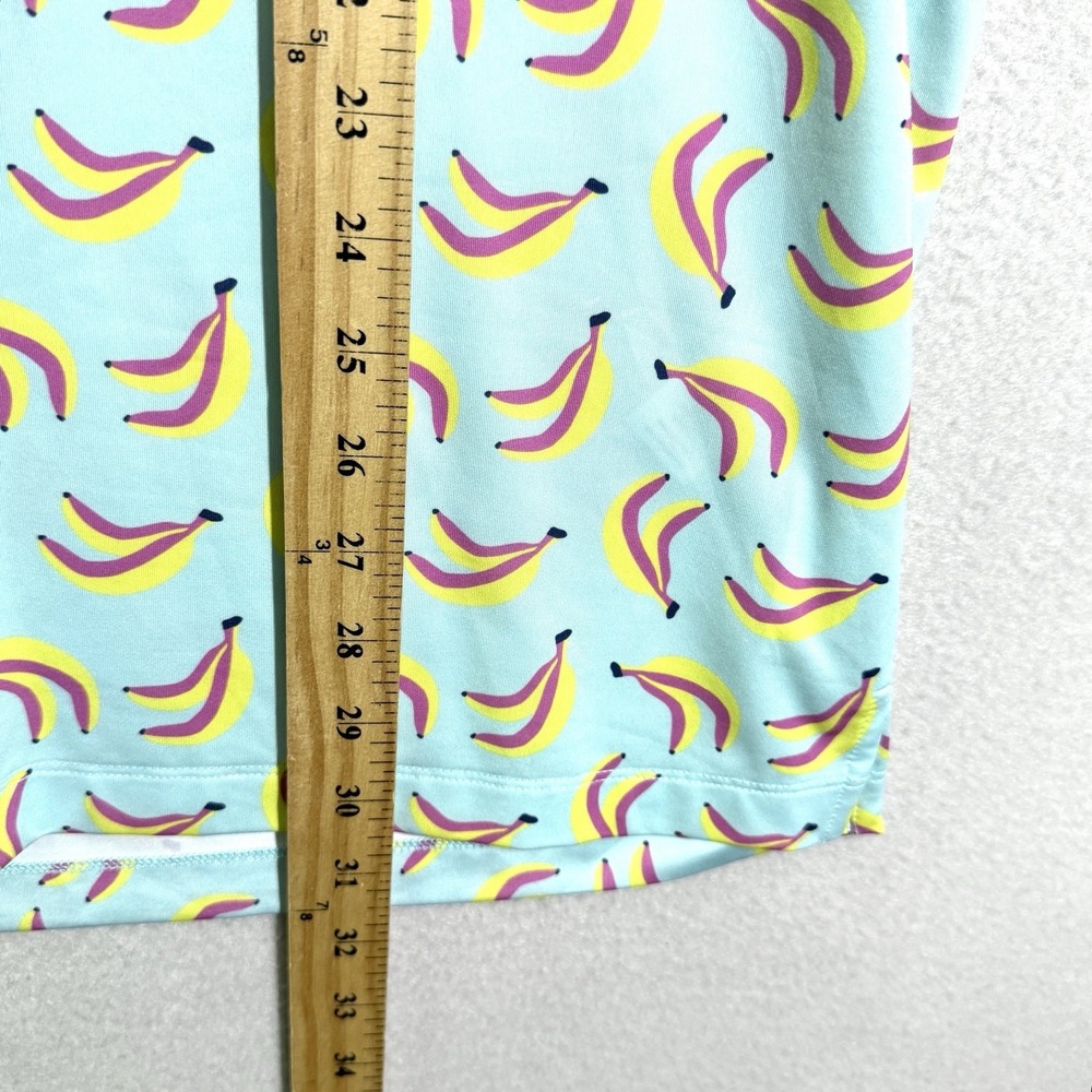 Bad Birdie Polo Shirt Men 3XL Banana Print Performance Stretch Golf Short Sleeve - Picture 9 of 10